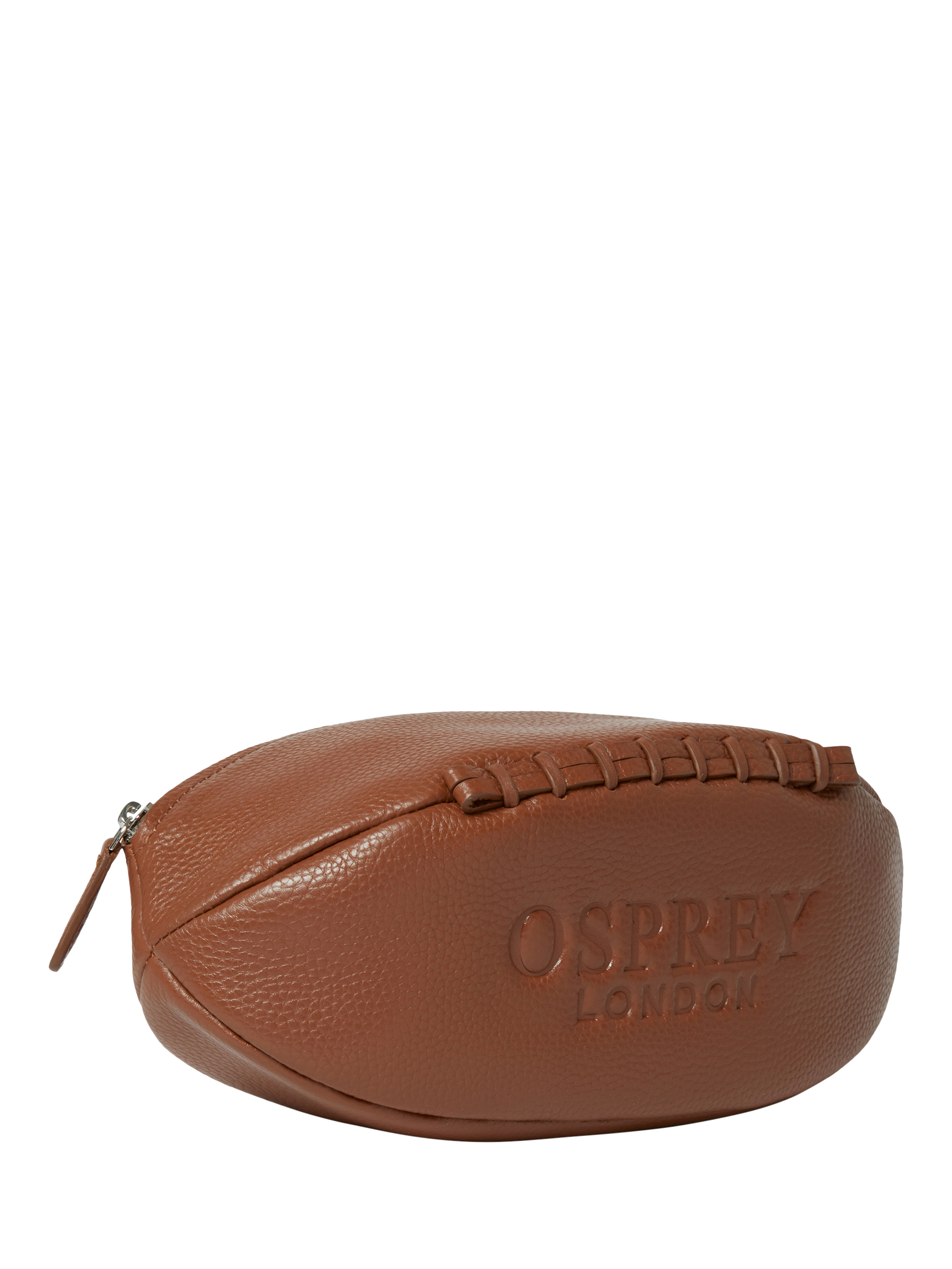 Product image 2 of 5, which shows OSPREY LONDON Rugger Leather Wash Bag, Tan