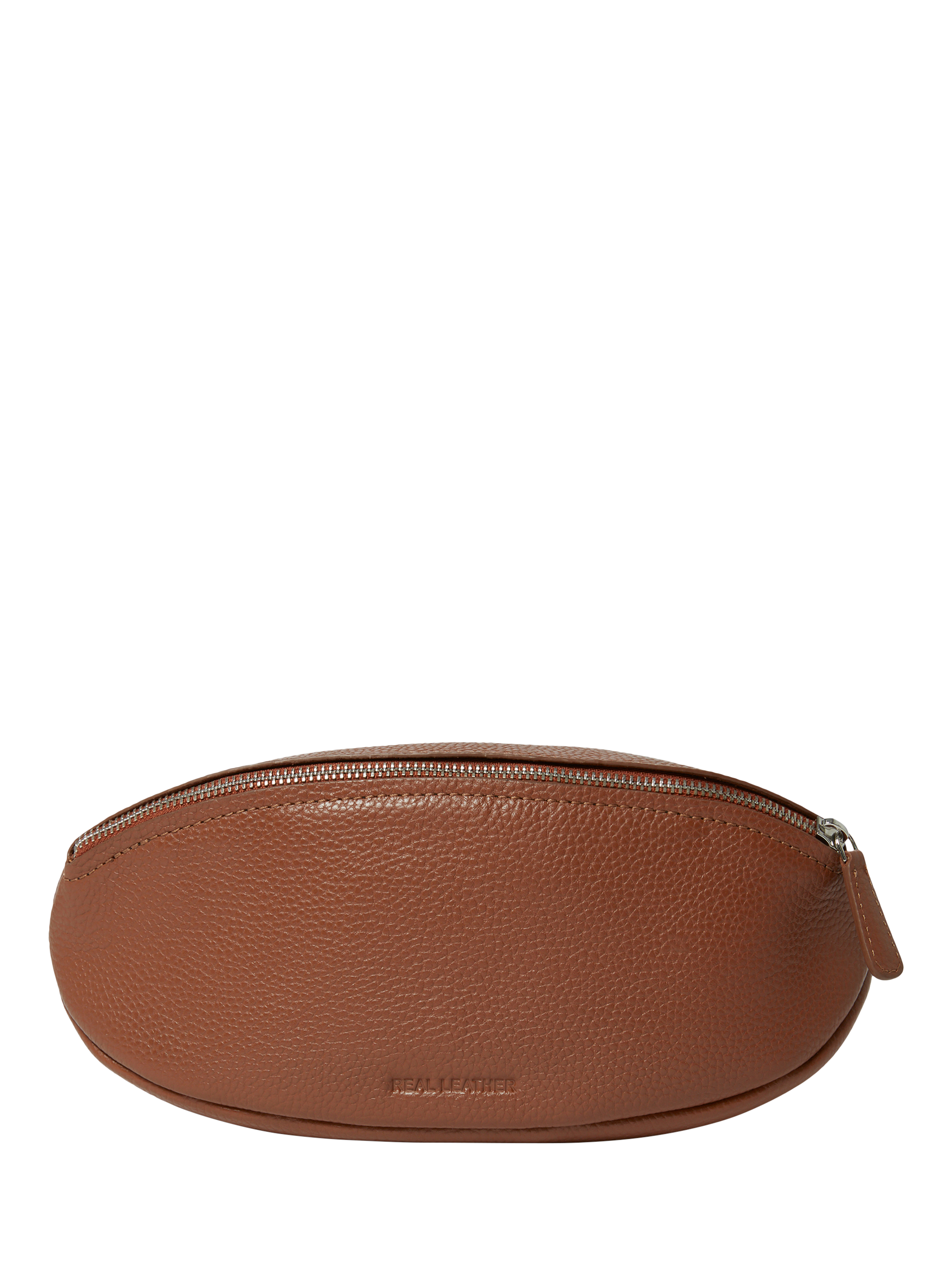 Product image 5 of 5, which shows OSPREY LONDON Rugger Leather Wash Bag, Tan