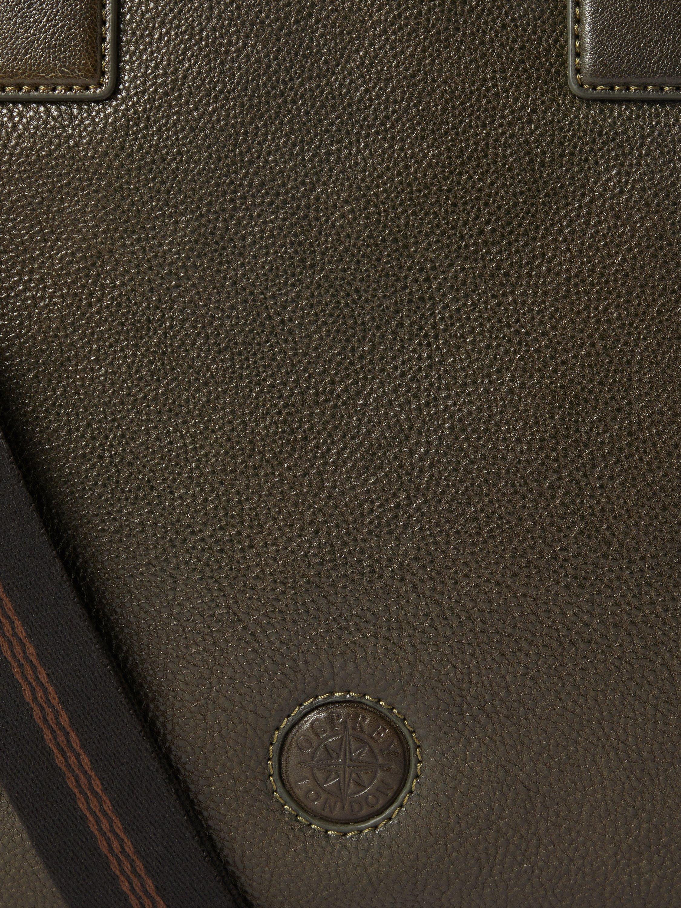 Product image 4 of 5, which shows OSPREY LONDON Compass Leather Laptop Bag, Dark Olive