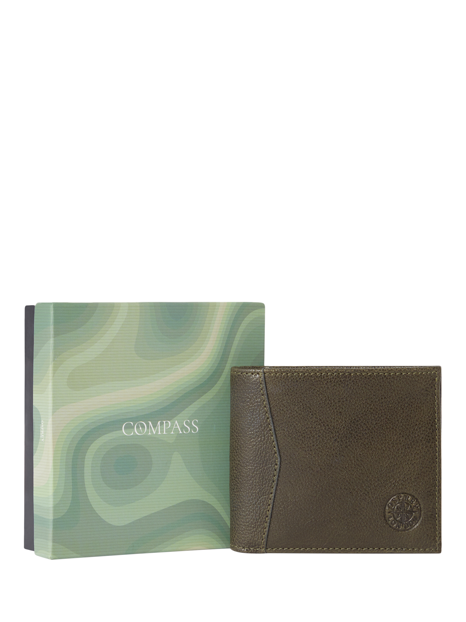 Product image 2 of 6, which shows OSPREY LONDON Compass Coin Wallet, Dark Olive