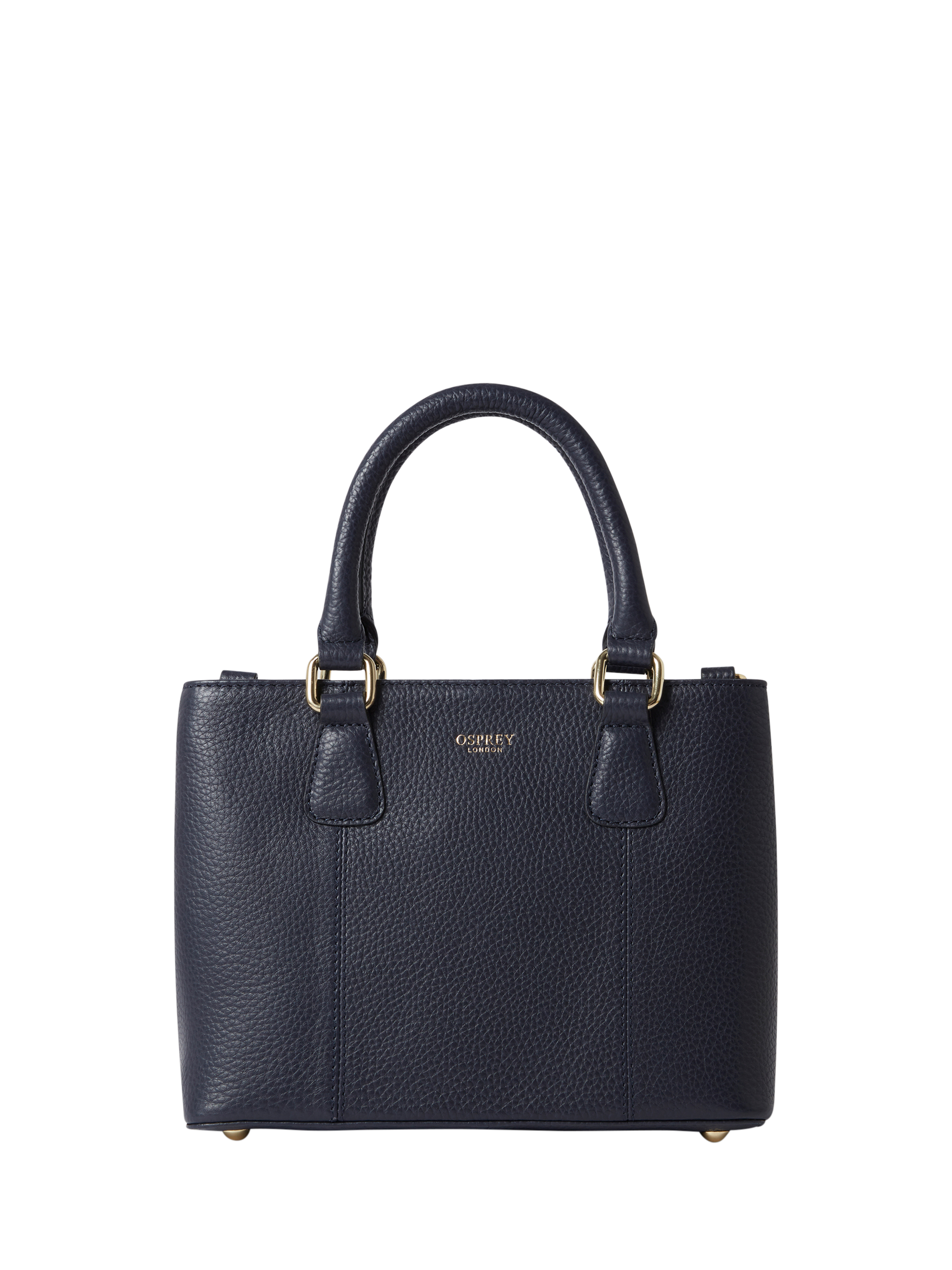 Osprey London The Adaline Mini Leather Grab Bag, Navy