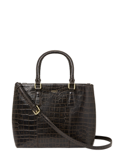 OSPREY LONDON Adaline Leather Workbag, Chocolate