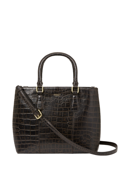 OSPREY LONDON Adaline Leather Workbag, Chocolate
