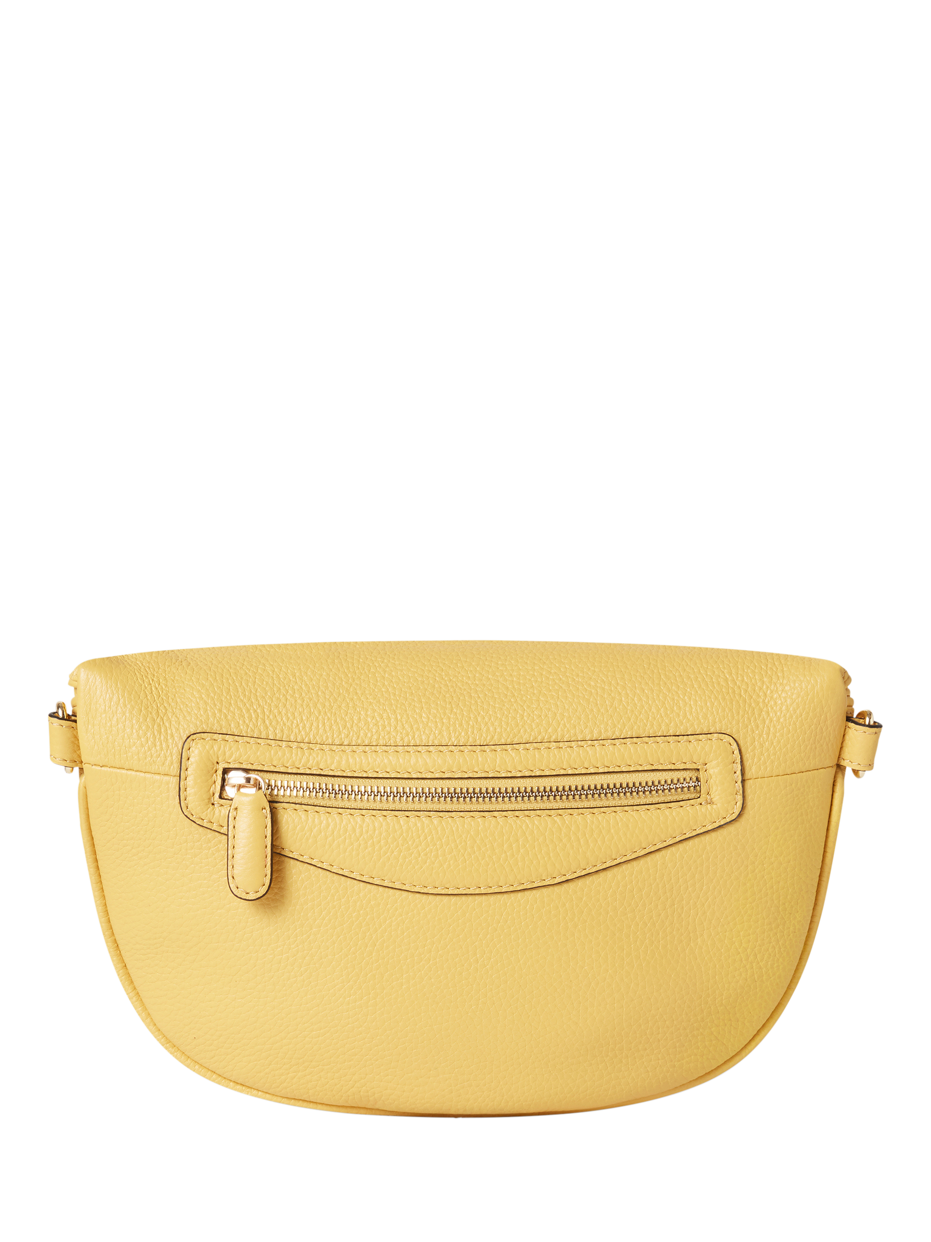 Product image 4 of 6, which shows OSPREY LONDON Hendrix Leather Sling Bag, Pollen