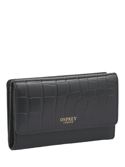 OSPREY LONDON Kellie Leather Matinee Purse - view 2, Black
