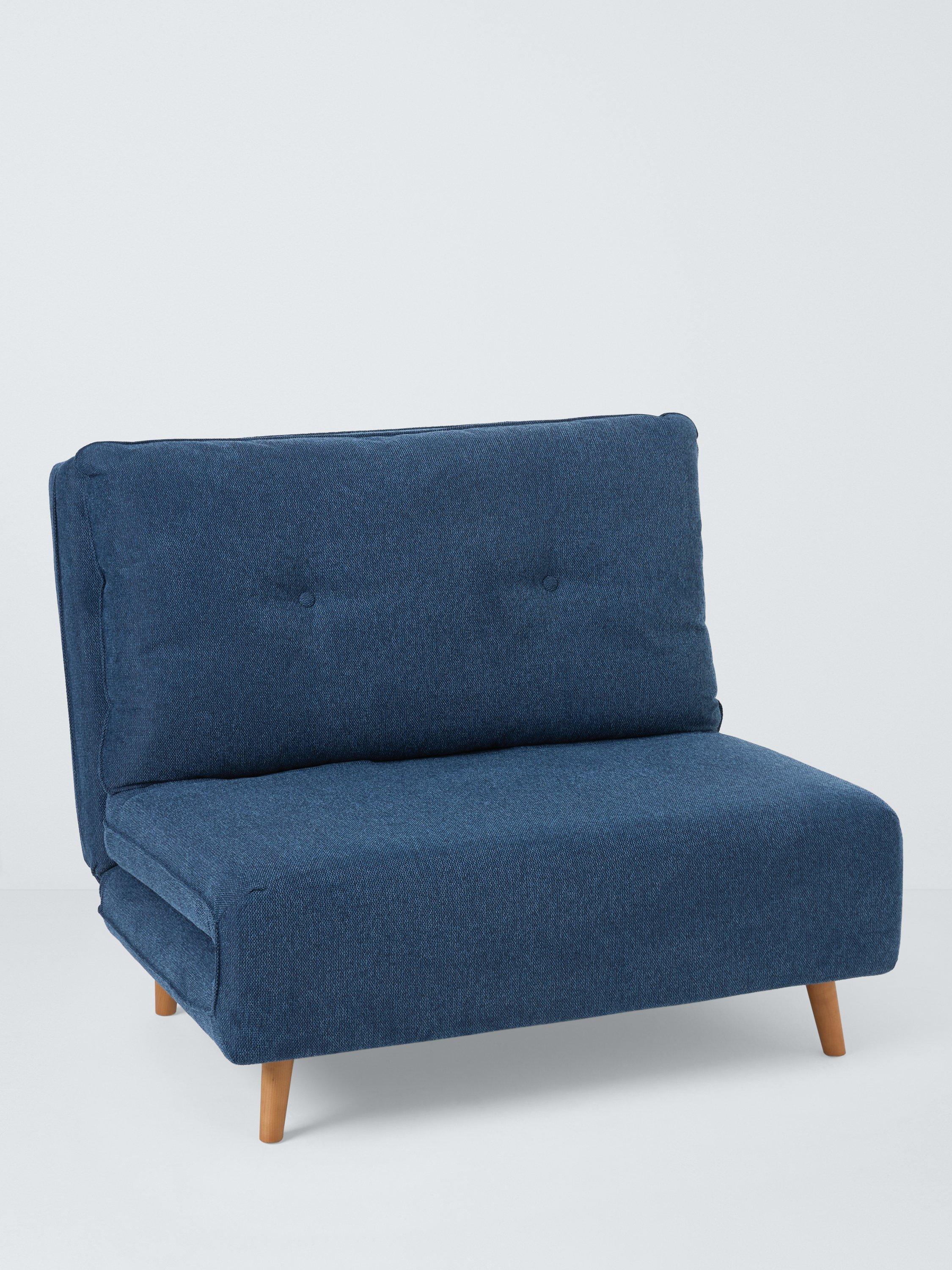 Chair Bed Range, John Lewis Chair Bed, Dark Leg, Navy Blue