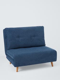 John Lewis Chair Bed, Dark Leg, Navy Blue, Navy Blue