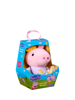 Peppa Pig Evie With Blanket Soft Toy, Multi