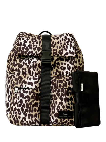 Finnsøn Elise Backpack Changing Bag, Leopard, Leopard