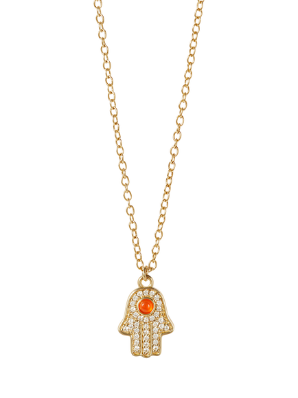 Astley Clarke Hamsa Hand Necklace, Gold, Gold