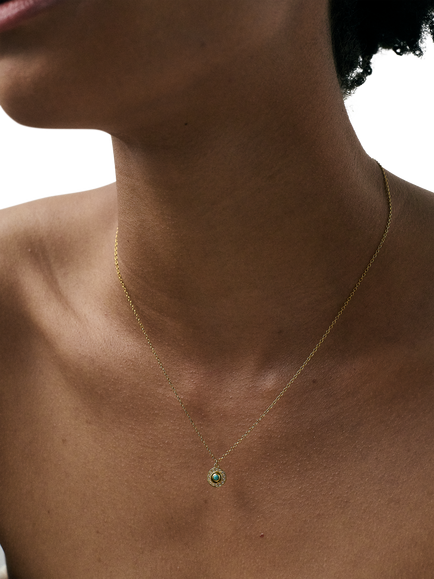 Astley Clarke Biography Motifs Celestial Nazar Necklace, Gold - view 2, Gold