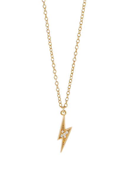 Astley Clarke Biography Motifs Celestial Lightning Pendant, Gold, Gold