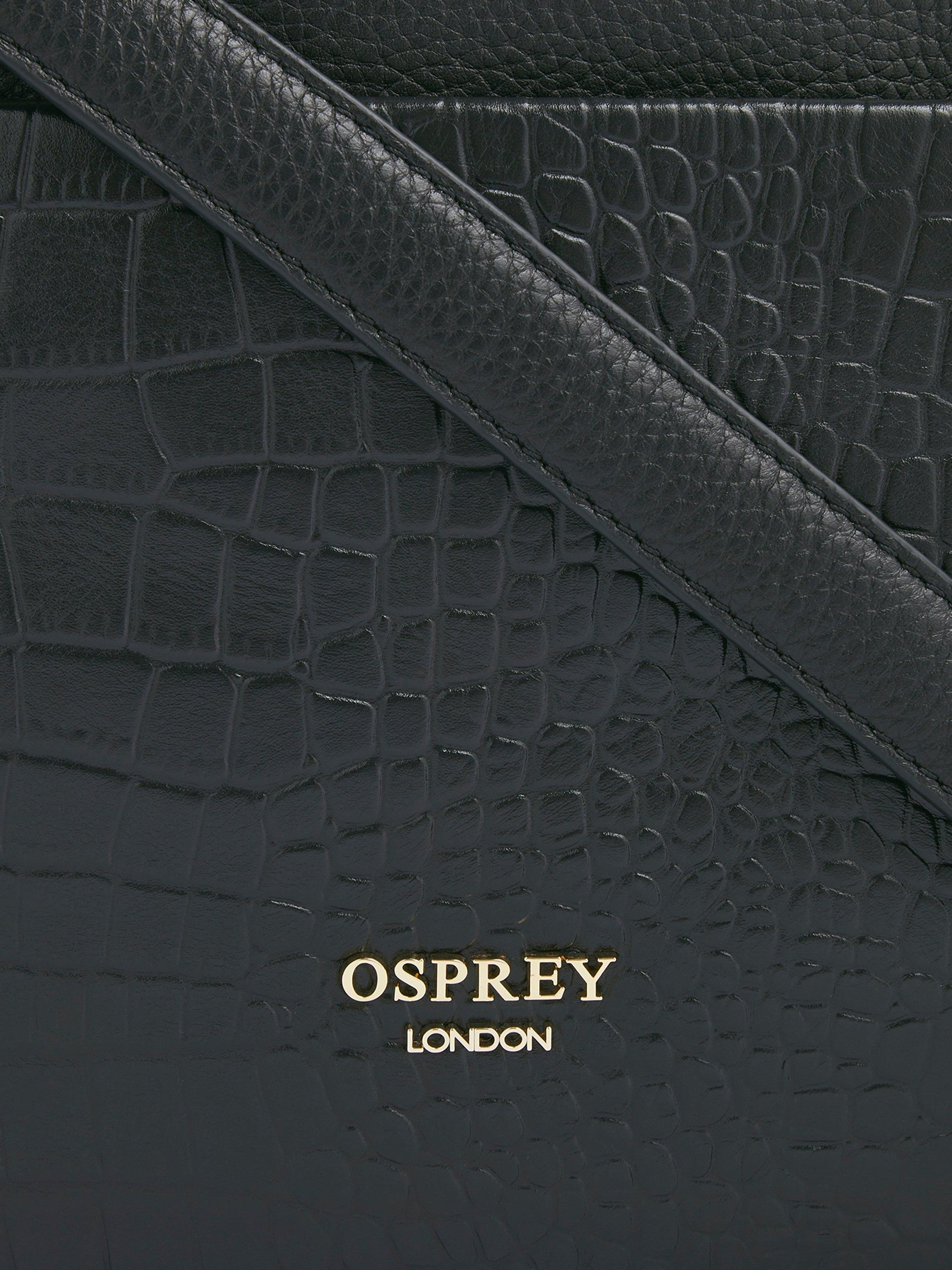 Product image 3 of 4, which shows OSPREY LONDON Kellie Leather Laptop Bag, Black
