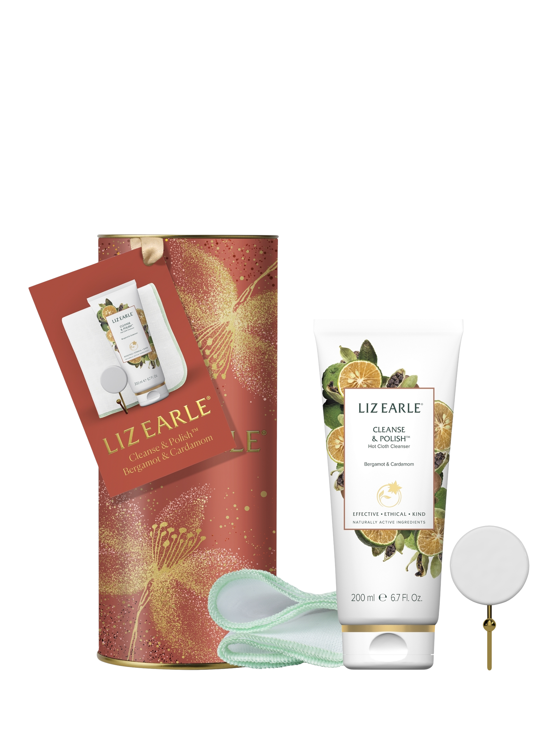 Product image 1 of 4, which shows Liz Earle Cleanse & Polish™ Bergamot & Cardamom Gift Set