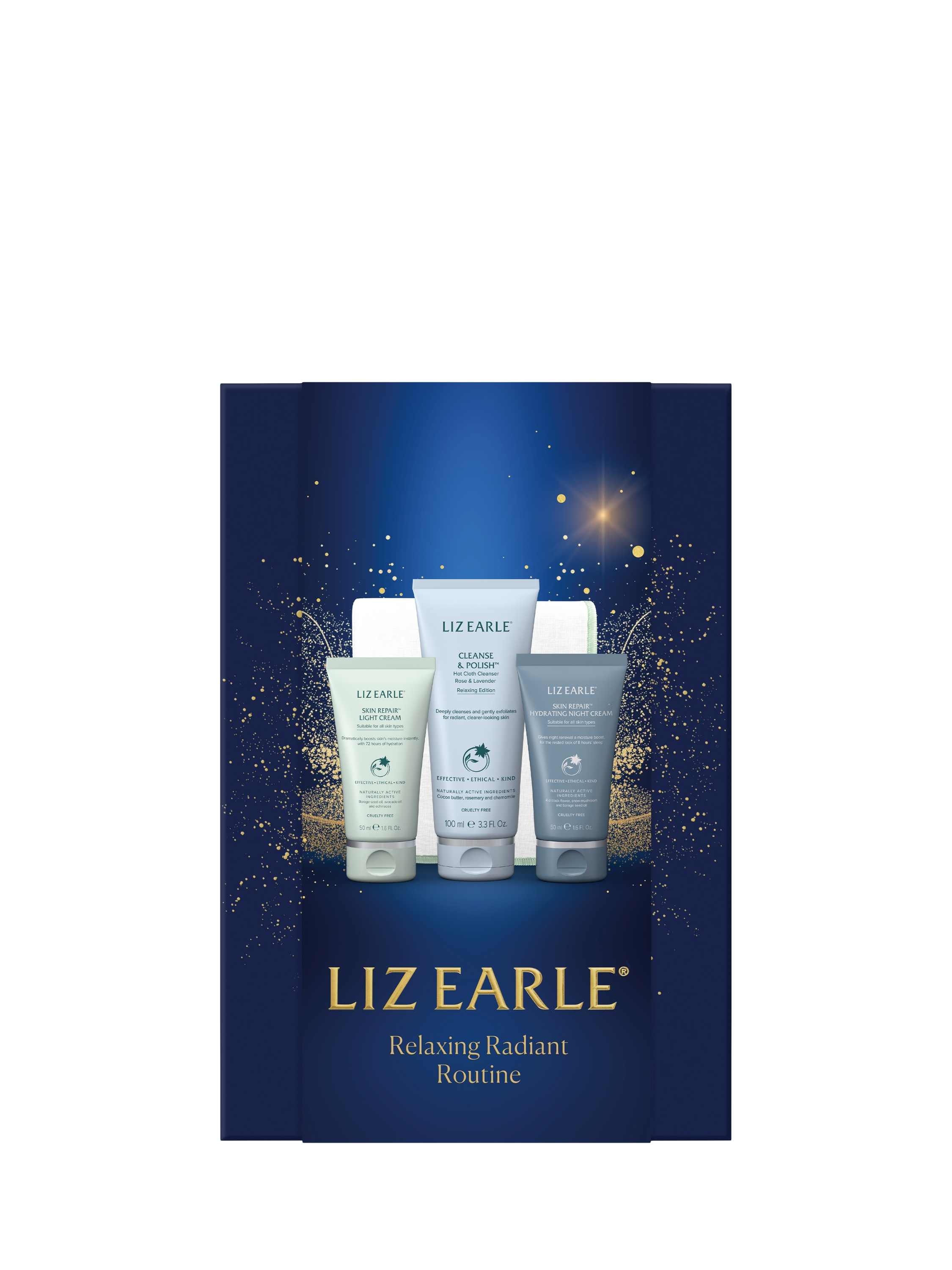 Product image 3 of 3, which shows Liz Earle Relaxing Radiant Routine Skincare Gift Set