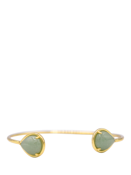 My Jewellery List Tess Daly Semi Precious Teardrop Bangle, Yellow Gold, Yellow Gold