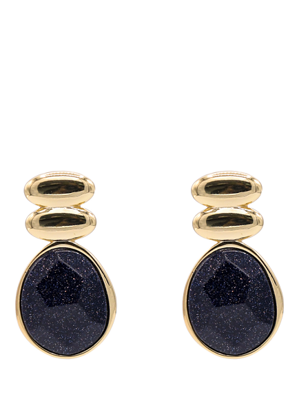 My Jewellery List Tess Daly Faceted Chunky Earrings, Yellow Gold, Yellow Gold