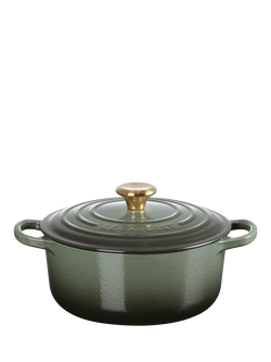 Le Creuset Cast Iron Signature Round Casserole - view 2, Thyme