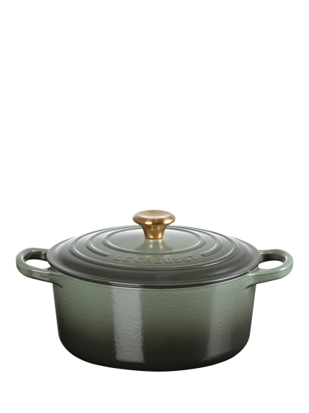 Le Creuset Cast Iron Signature Round Casserole - view 2, Thyme