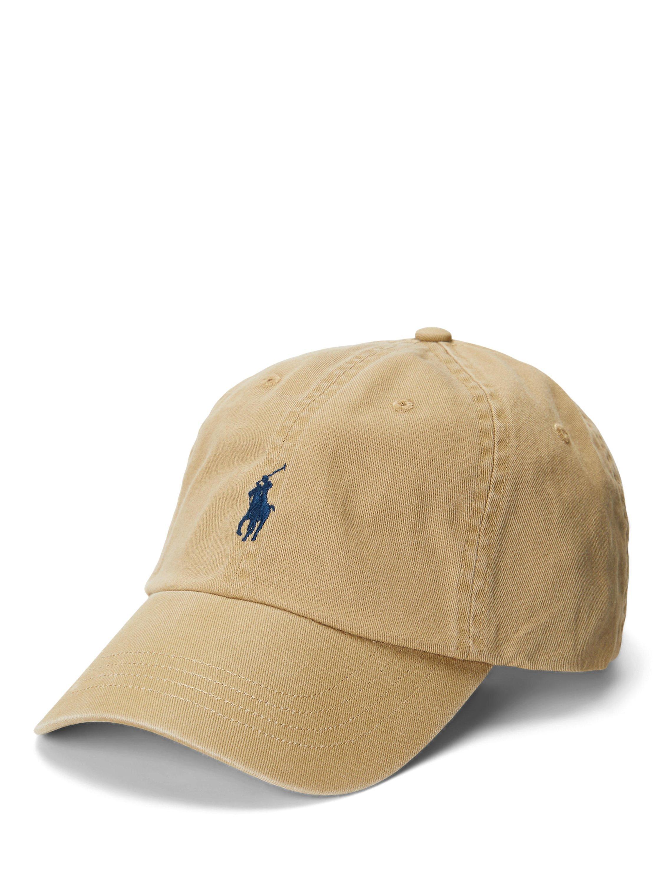 Product image 1 of 4, which shows Polo Ralph Lauren Iconic Chino Baseball Cap, Tan