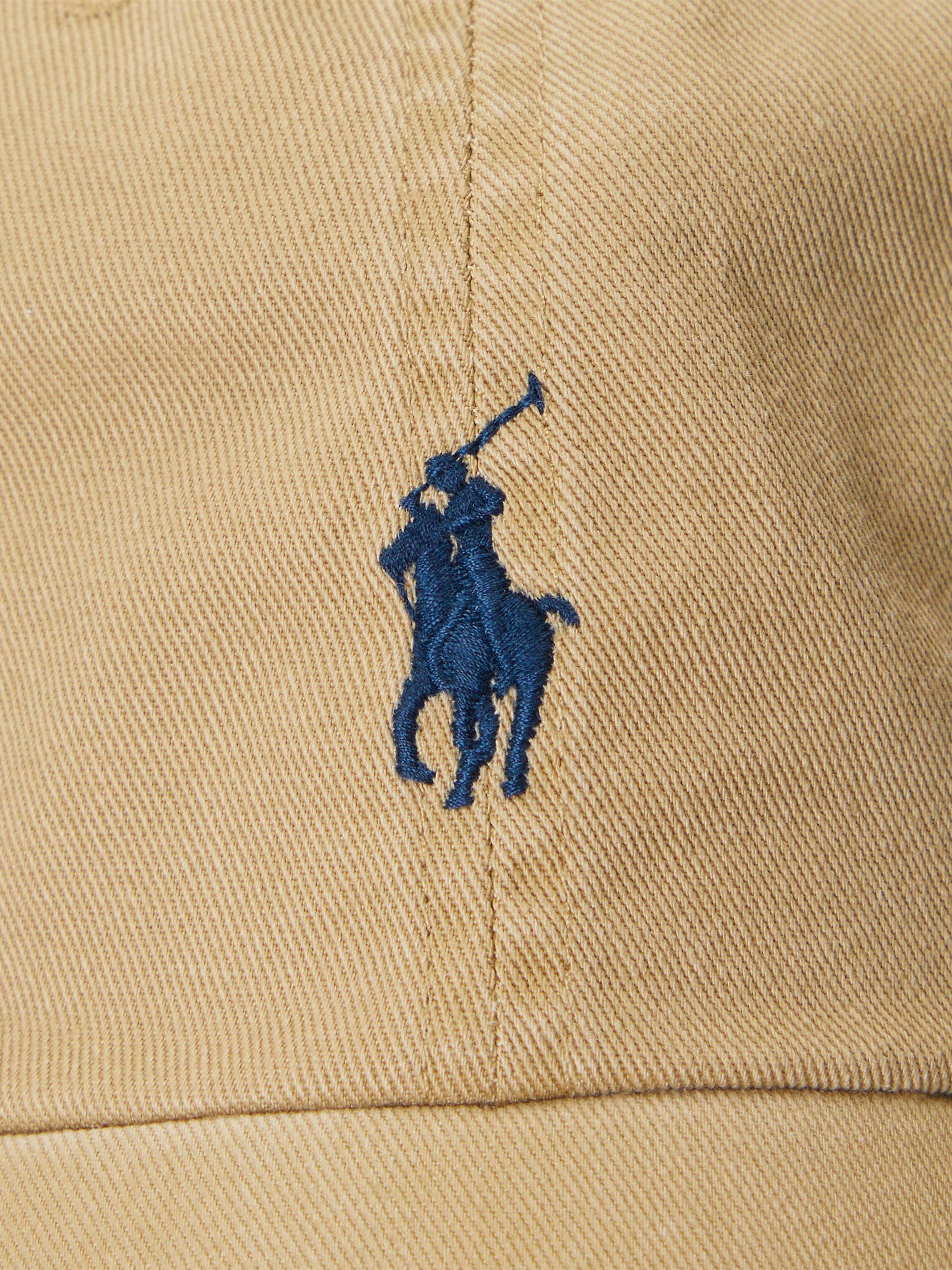 Product image 4 of 4, which shows Polo Ralph Lauren Iconic Chino Baseball Cap, Tan