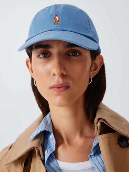 Ralph Lauren Stretch Cotton Twill Pony Baseball Cap, Blue, Blue