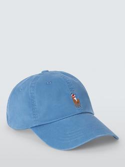 Ralph Lauren Stretch Cotton Twill Pony Baseball Cap, Blue, Blue