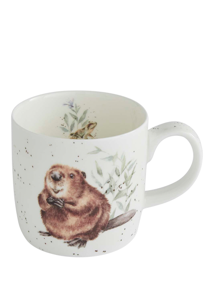 Wrendale Designs The Arborist Beaver Fine Bone China Mug, 310ml, Multi