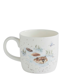 Wrendale Designs The Arborist Beaver Fine Bone China Mug, 310ml - view 2, Multi