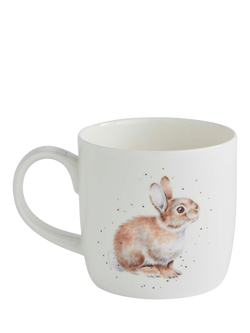 Wrendale Designs Fresh as a Daisy Hare Fine Bone China Mug, 310ml - view 2, Multi