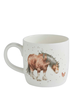 Wrendale Designs Side by Side Horses Fine Bone China Mug, 310ml - view 2, Multi