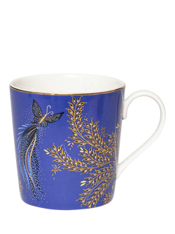 Sara Miller Anniversary Collection Fine China Mug, 344ml, Blue, Multi