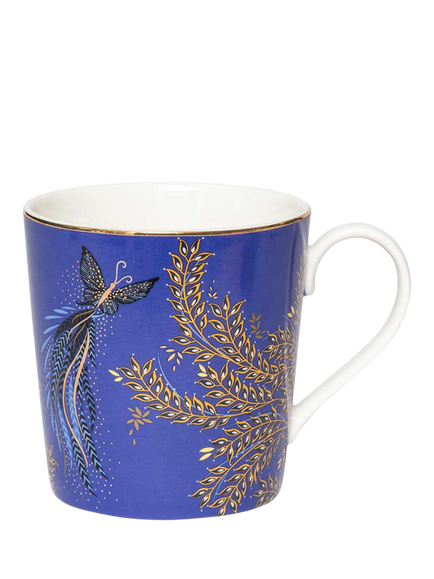 Sara Miller Anniversary Collection Fine China Mug, 344ml, Blue, Multi