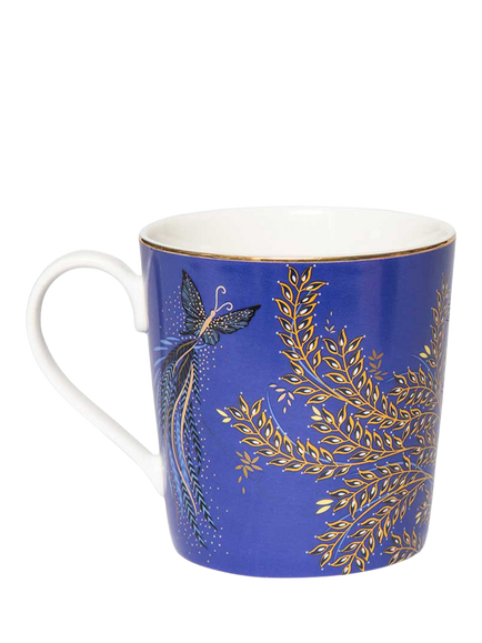 Sara Miller Anniversary Collection Fine China Mug, 344ml, Blue - view 2, Multi
