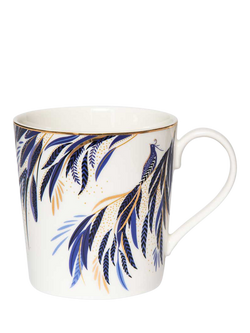 Sara Miller Anniversary Collection Fine China Mug, 344ml, White, Multi
