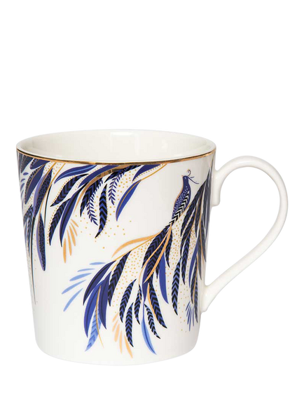 Sara Miller Anniversary Collection Fine China Mug, 344ml, White, Multi