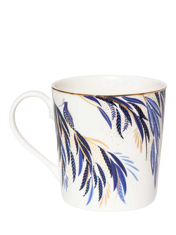 Sara Miller Anniversary Collection Fine China Mug, 344ml, White - view 2, Multi