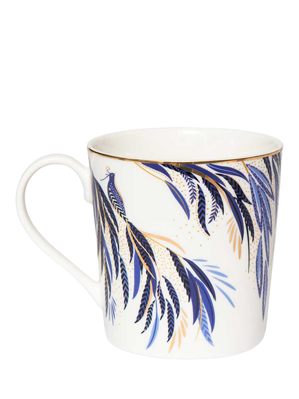 Sara Miller Anniversary Collection Fine China Mug, 344ml, White - view 2, Multi