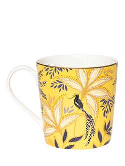 Sara Miller Anniversary Collection Fine China Mug, 344ml, Yellow - view 2, Multi