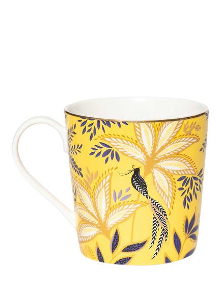 Sara Miller Anniversary Collection Fine China Mug, 344ml, Yellow - view 2, Multi