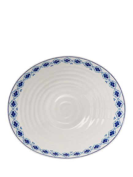 Sophie Conran for Portmeirion Blue Porcelain Medium Salad Bowl, 28.5cm - view 2, Multi