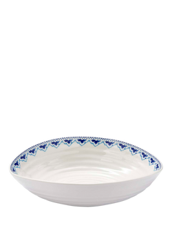 Sophie Conran for Portmeirion Blue Porcelain Pasta Bowl, 23.5cm, Multi
