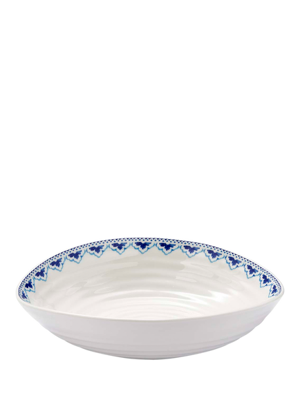 Sophie Conran for Portmeirion Blue Porcelain Pasta Bowl, 23.5cm, Multi