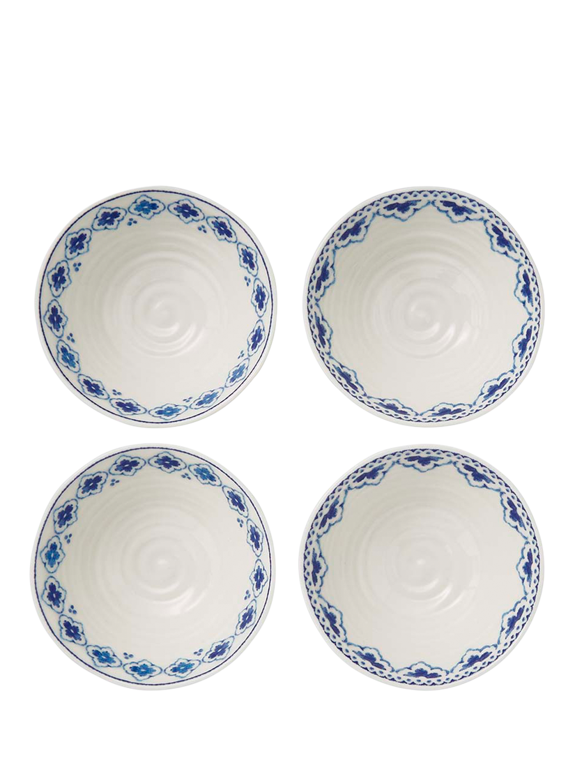 Sophie Conran for Portmeirion Blue Porcelain Mini Dishes, Set of 4