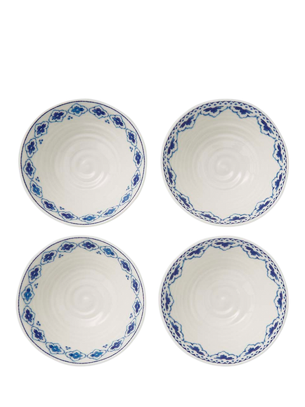 Sophie Conran for Portmeirion Blue Porcelain Mini Dishes, Set of 4 - view 2, Multi