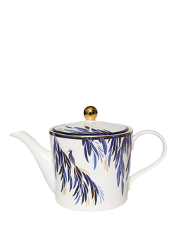 Sara Miller Anniversary Collection Fine China Teapot, 1.2L, White, Multi