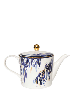 Sara Miller Anniversary Collection Fine China Teapot, 1.2L, White - view 2, Multi