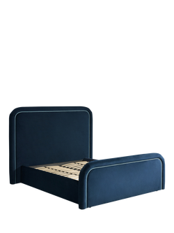 MADE Etta Ottoman Storage Bed, King Size, Navy - view 2, Navy