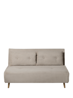 MADE Haru Cord Sofa Bed, W146cm, Natural, Natural