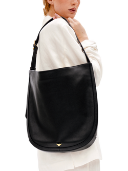 Apatchy London Emma Leather Shoulder Bag - view 2, Black